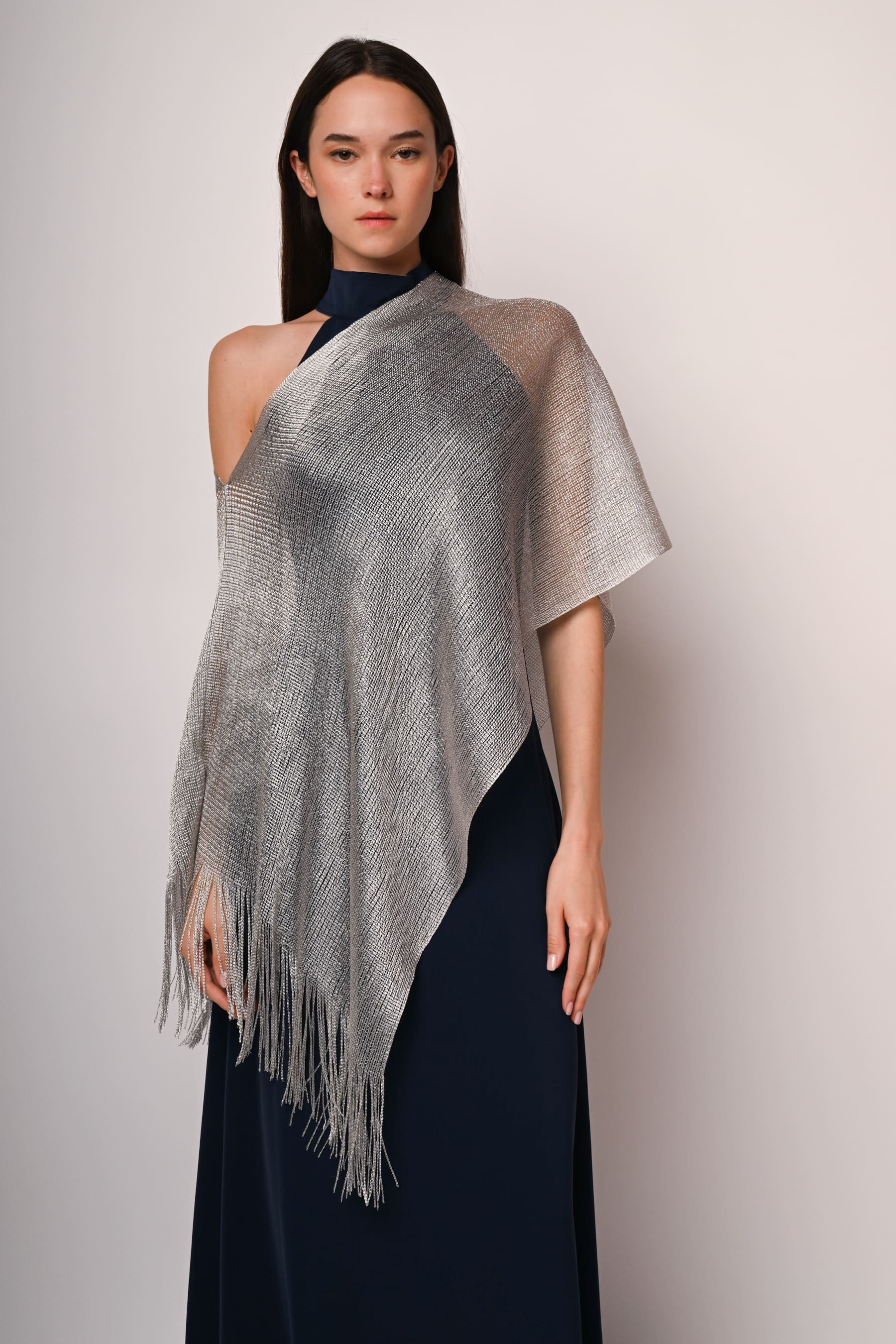 Lurex stole-poncho – Nunalie-europa