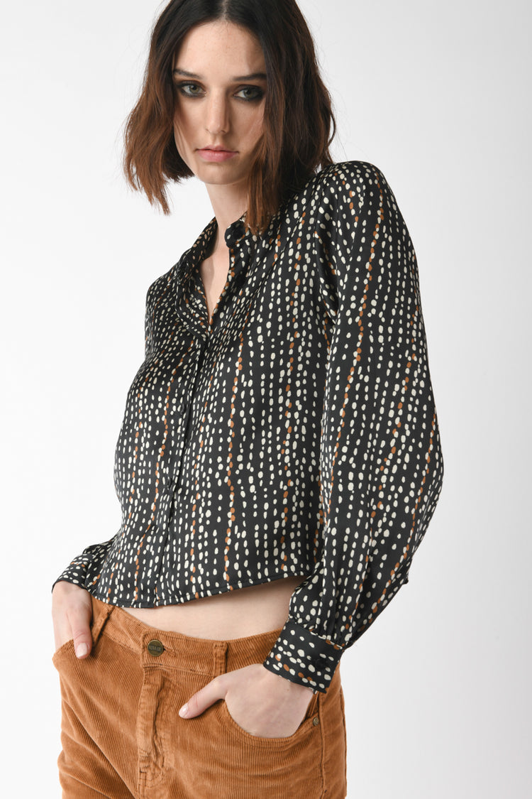 Rice grain print shirt