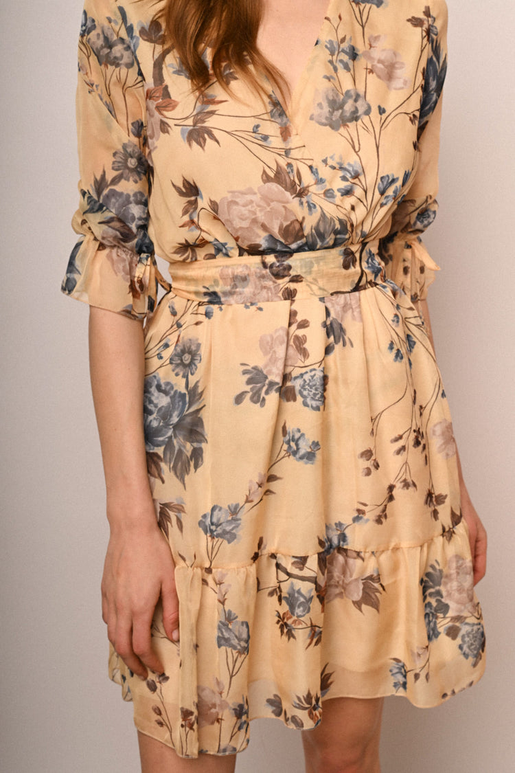 Floral print mini dress