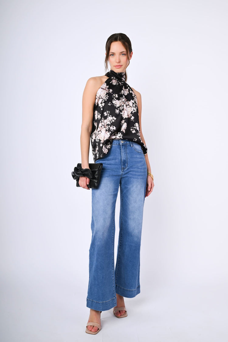 Floral print top
