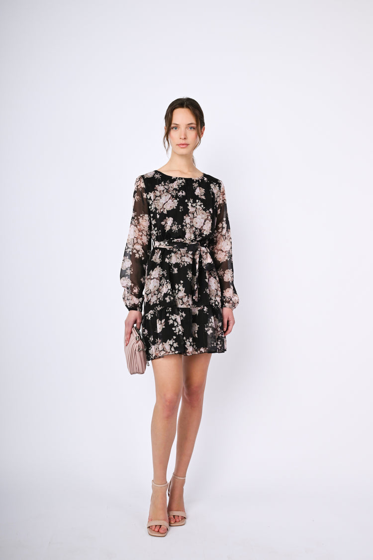Floral print dress