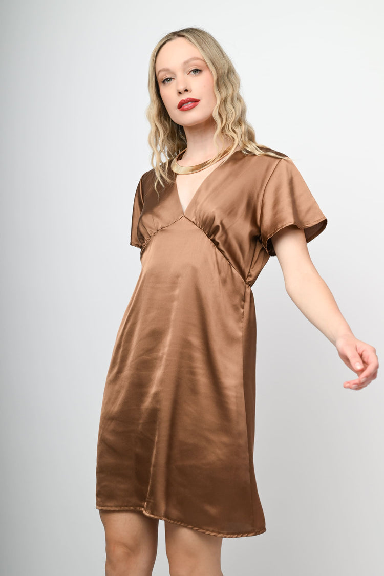 Satin mini dress