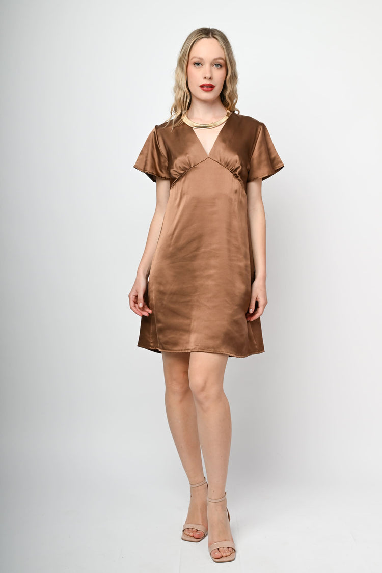 Satin mini dress