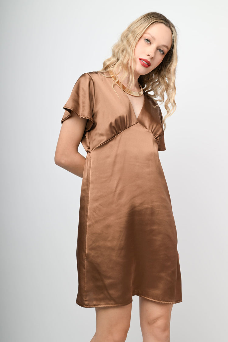 Satin mini dress