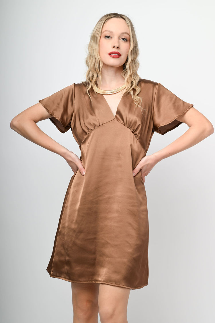 Satin mini dress