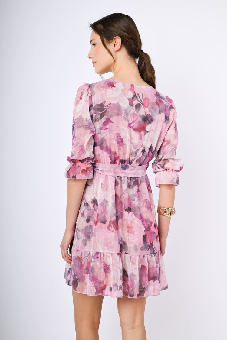 Abito rose georgette
