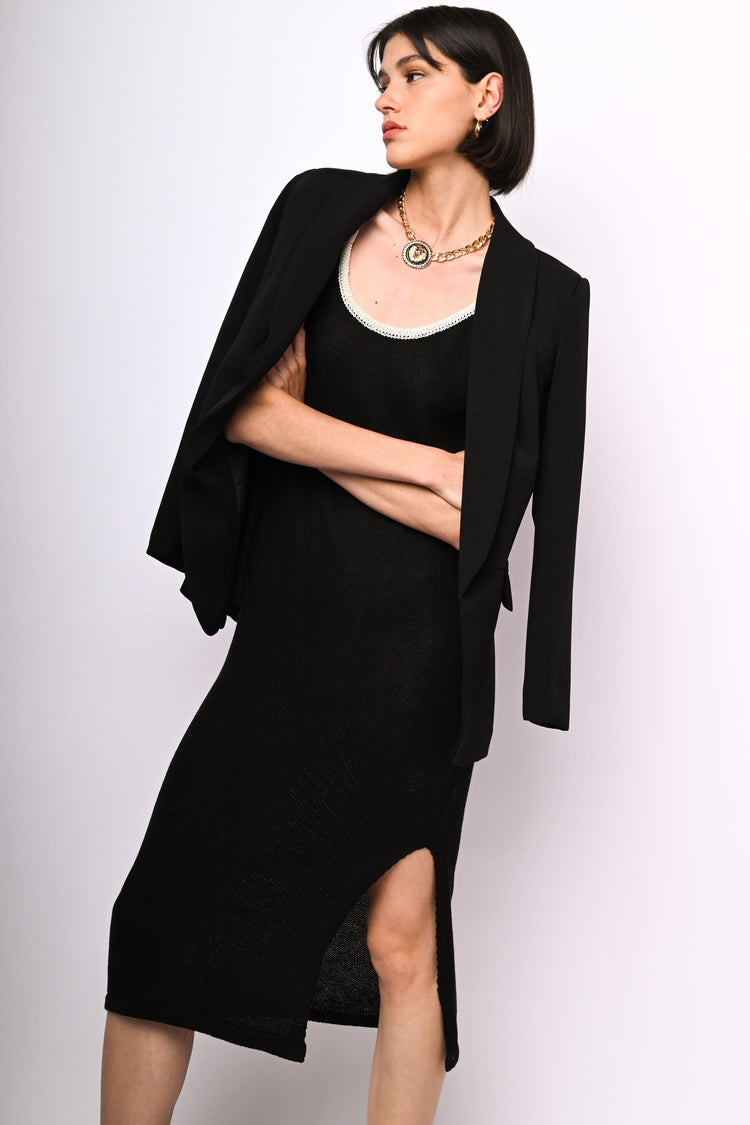 Knit midi dress