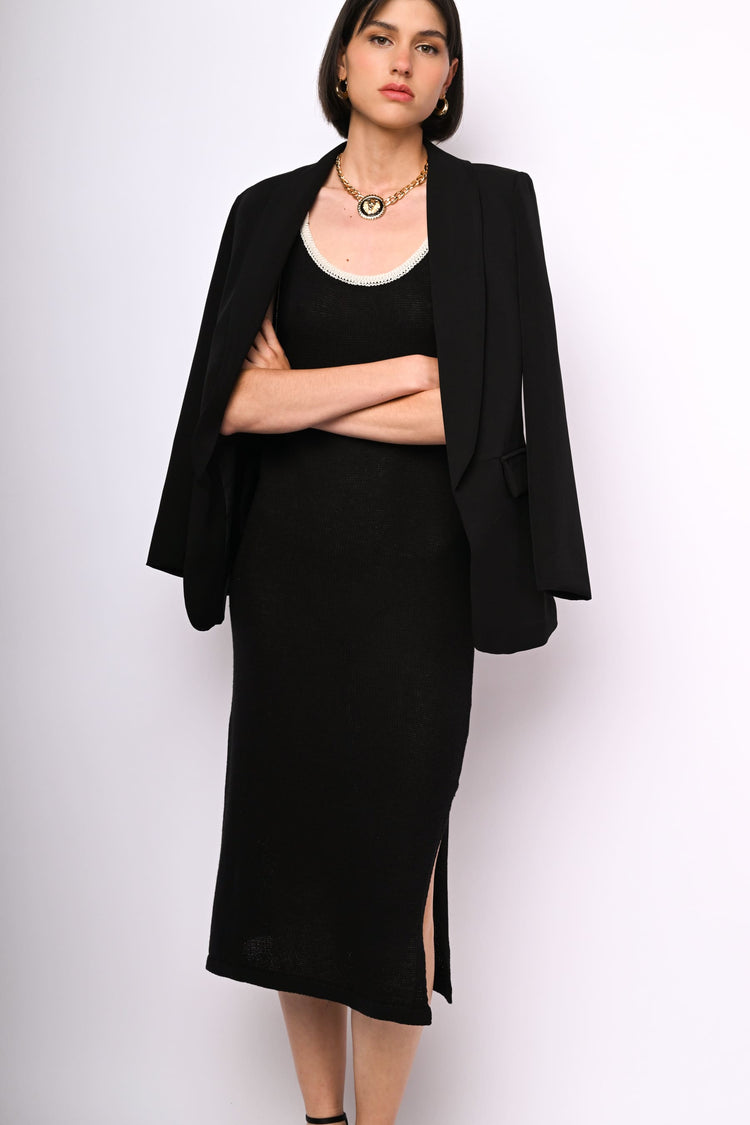 Knit midi dress