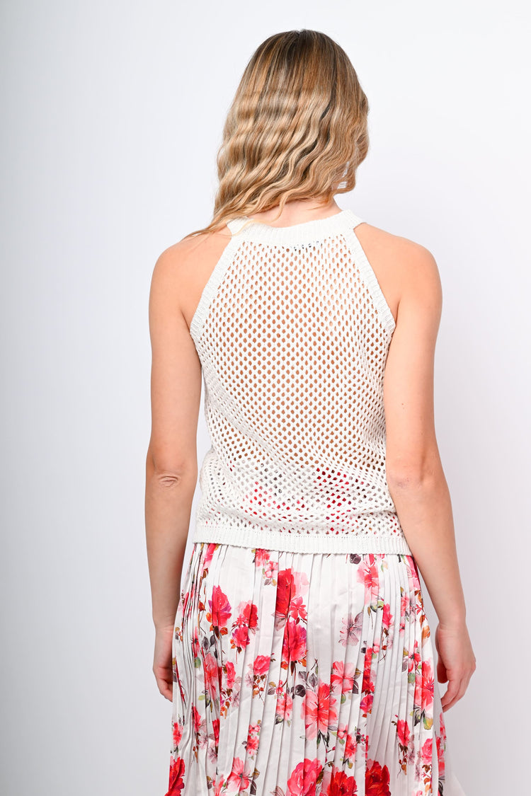 Crochet knit top