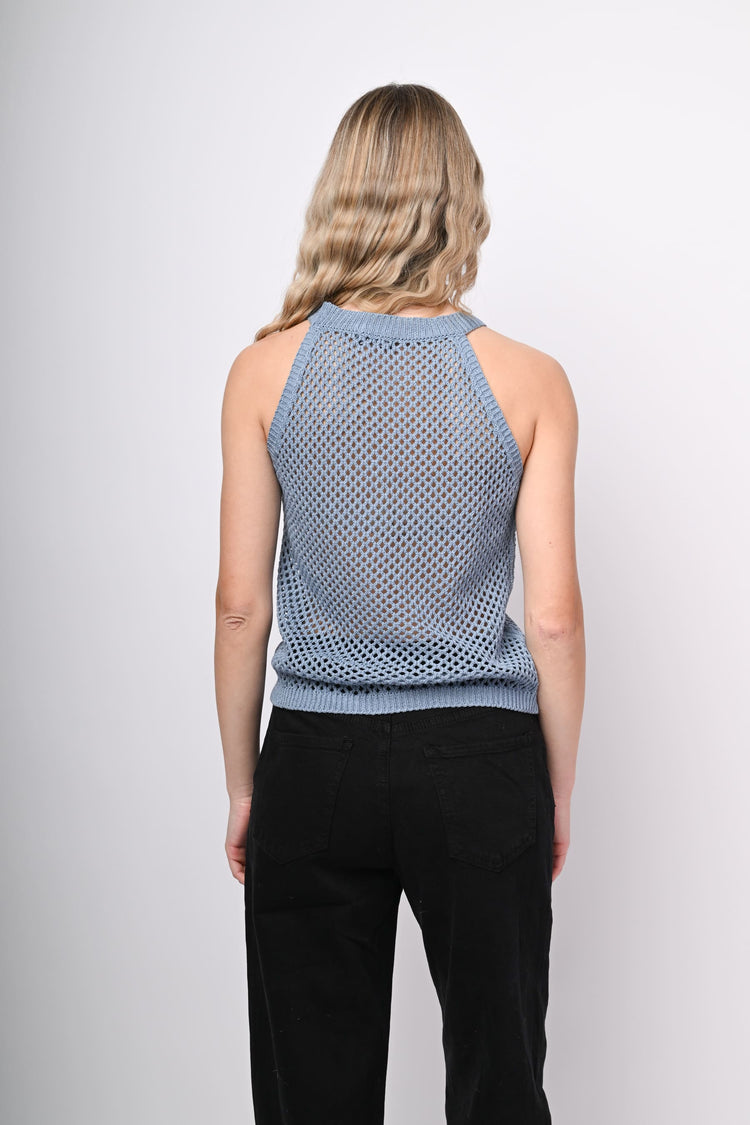 Crochet knit top