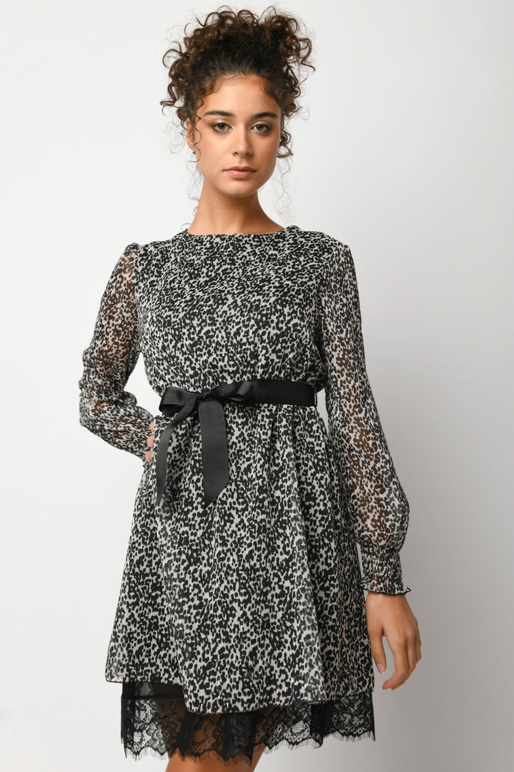 Animalier print dress