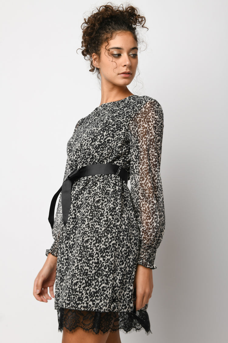 Animalier print dress