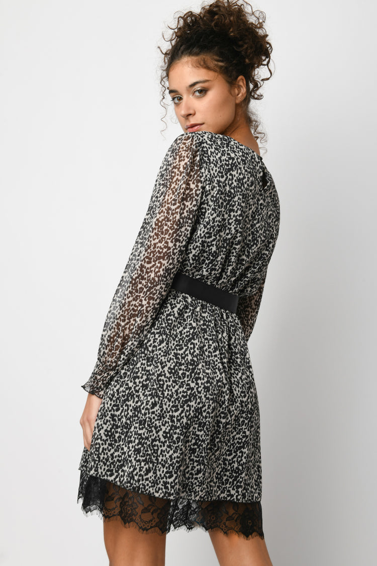 Animalier print dress