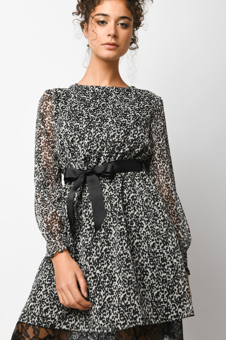 Animalier print dress