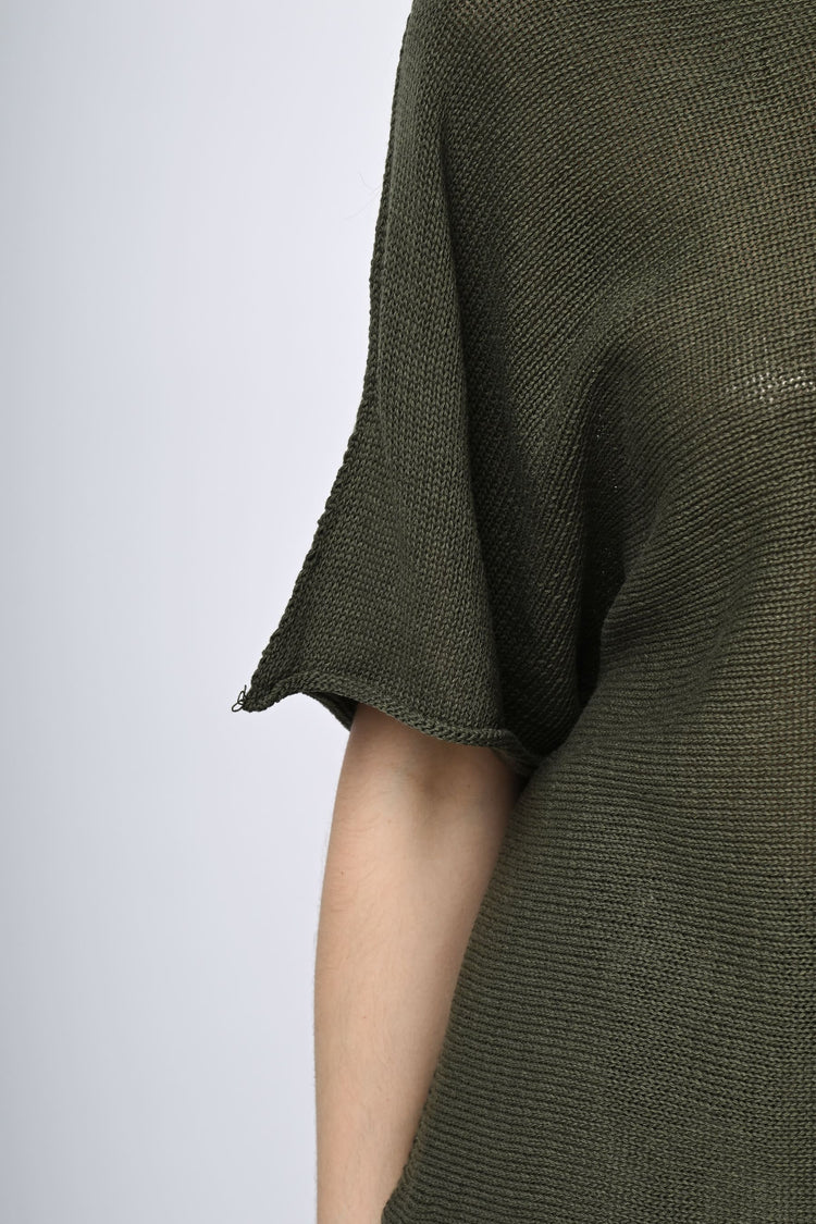 Pull in maglia misto cotone