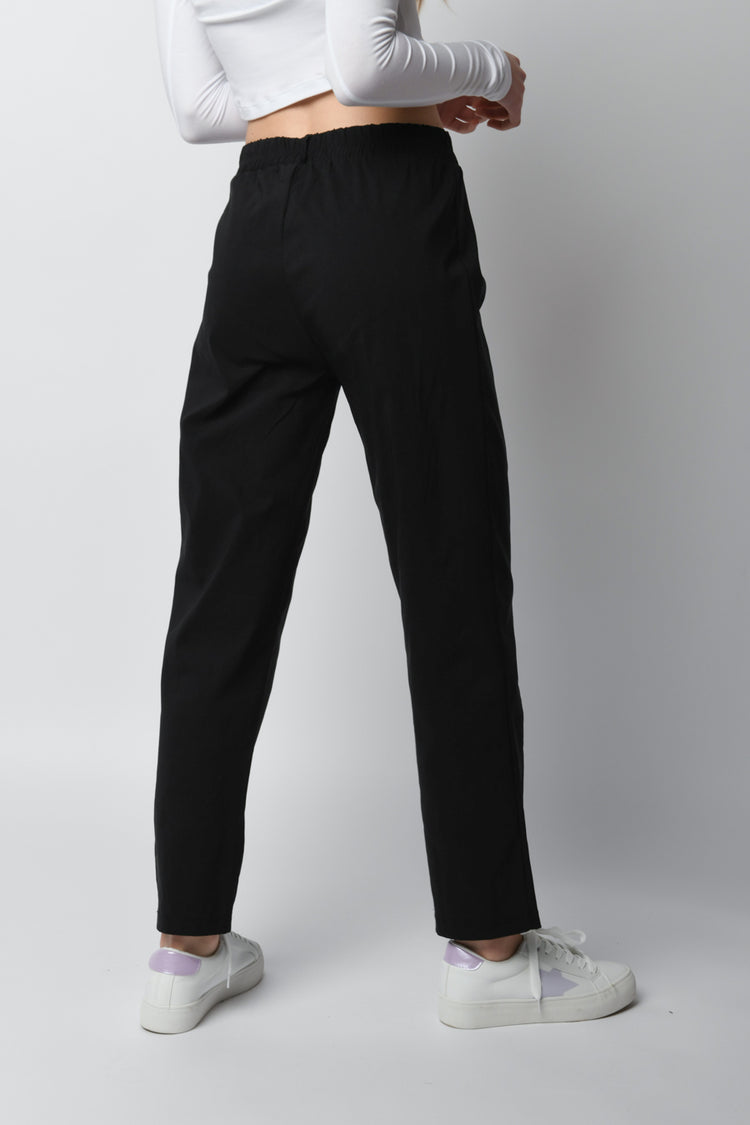 Stretch viscose-blend trousers