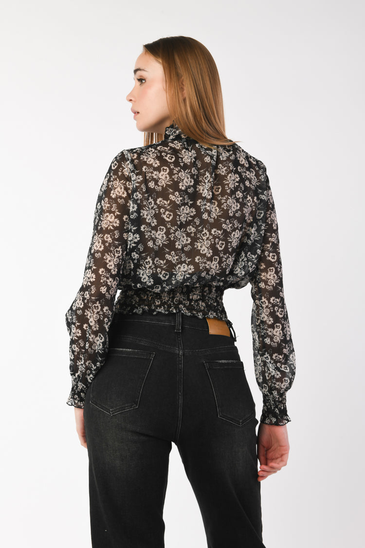 Floral print blouse