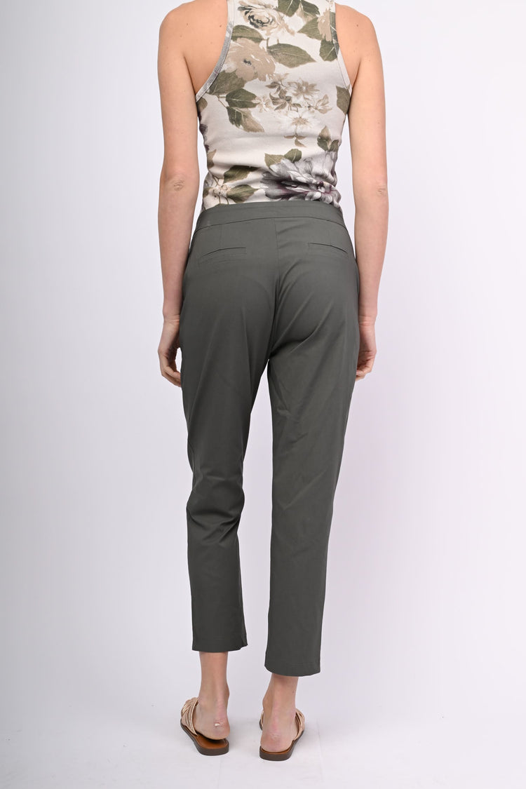 Stretch viscose-blend trousers