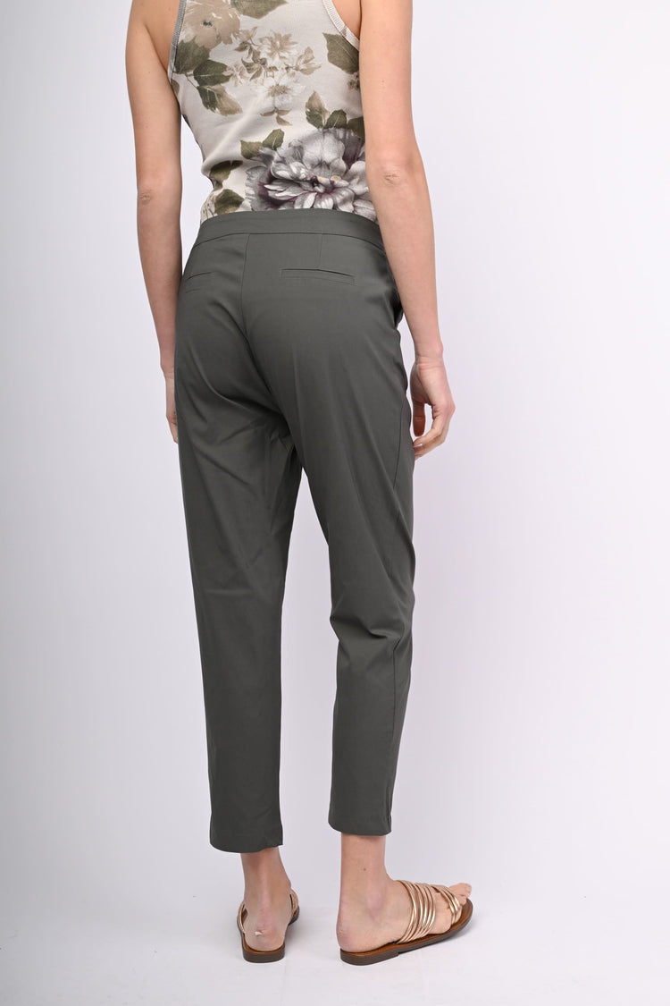 Stretch viscose-blend trousers
