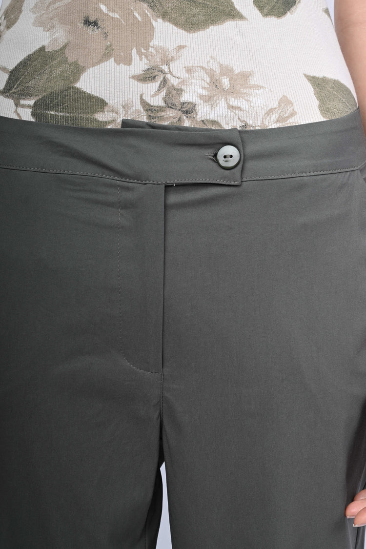 Stretch viscose-blend trousers