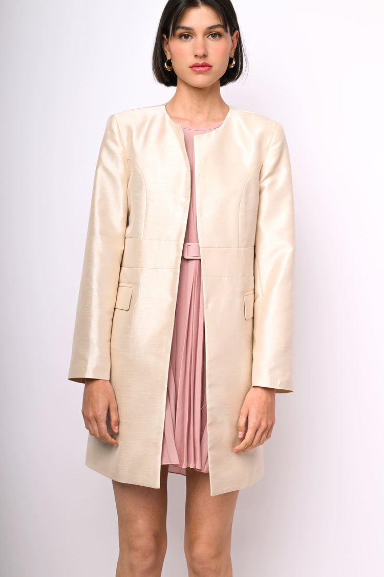 Shantung overcoat