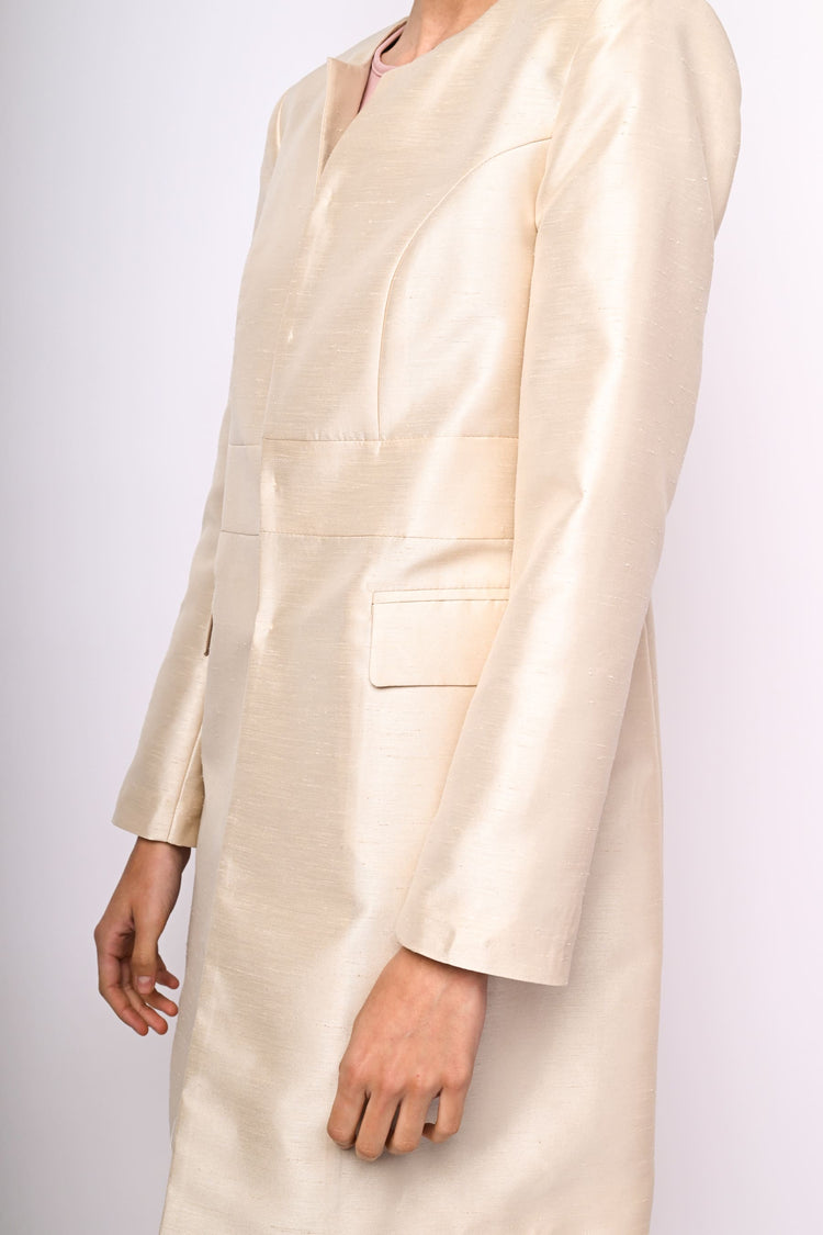 Shantung overcoat