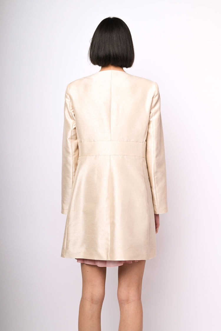 Shantung overcoat