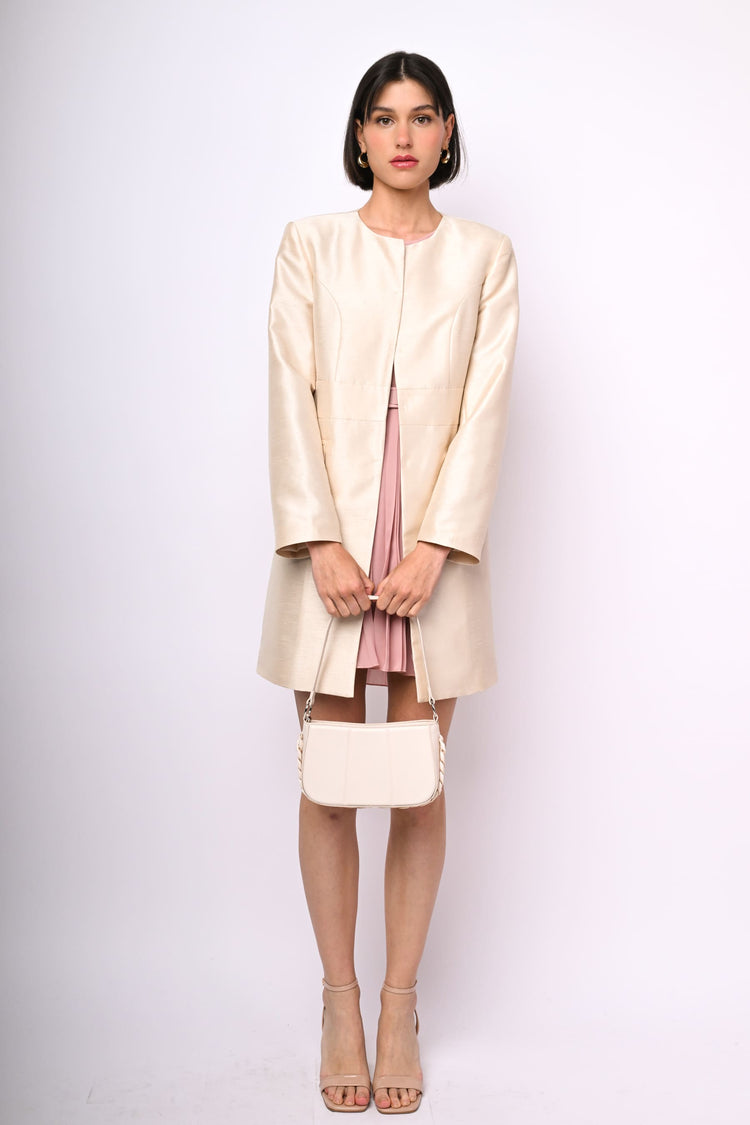 Shantung overcoat