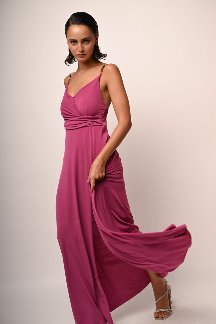 Jewels straps long dress