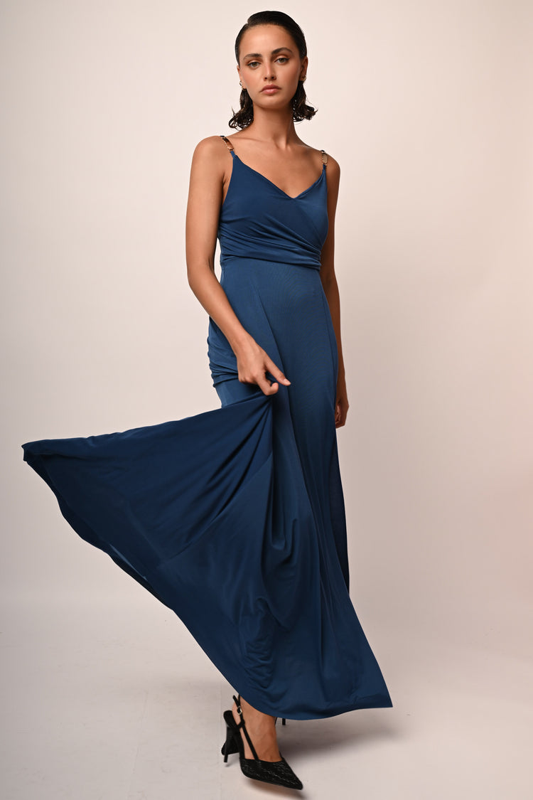 Jewels straps long dress
