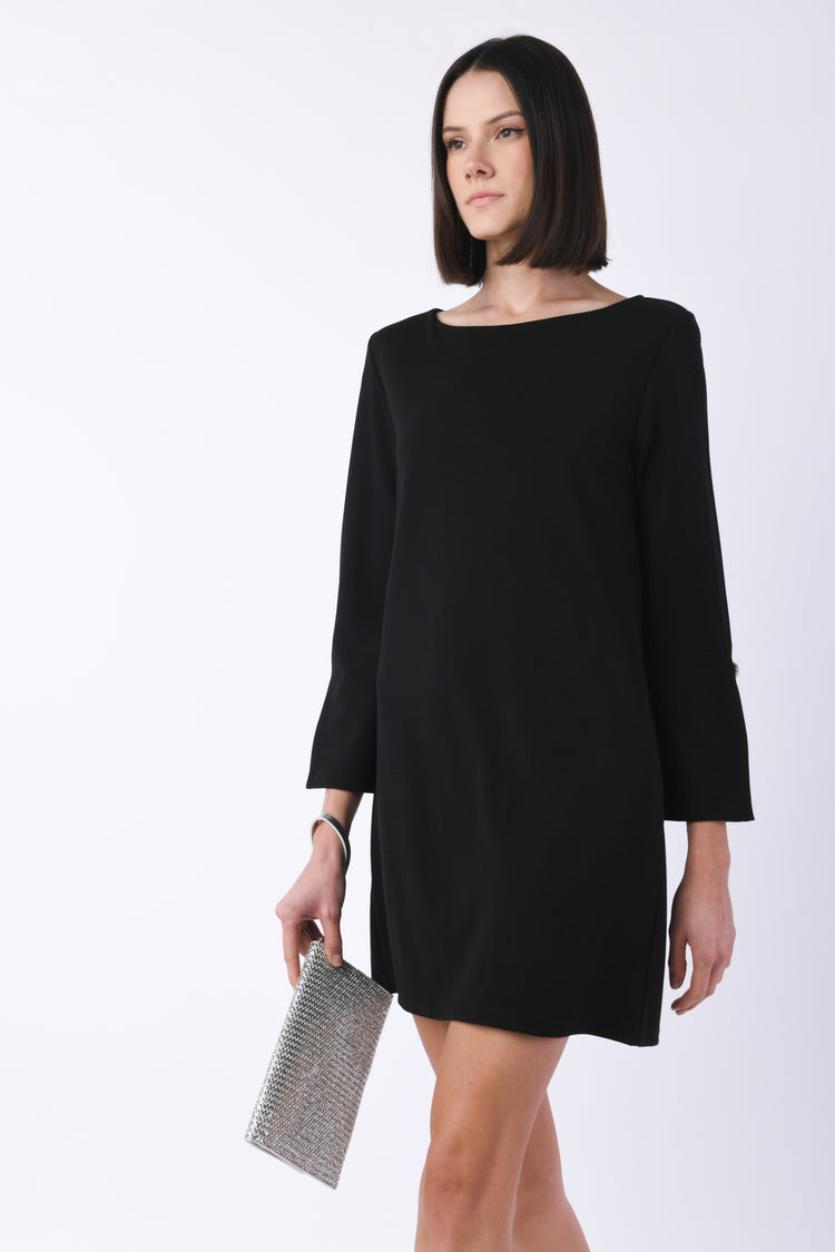 Jewel-buttons mini dress
