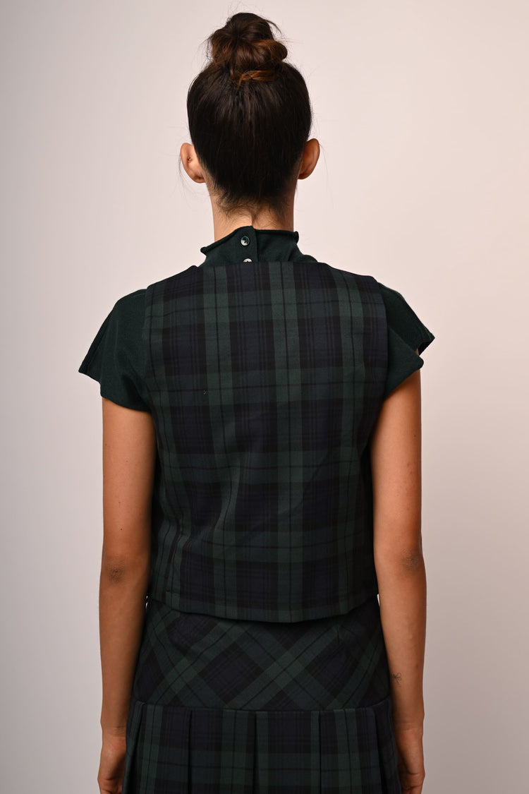 Check print vest