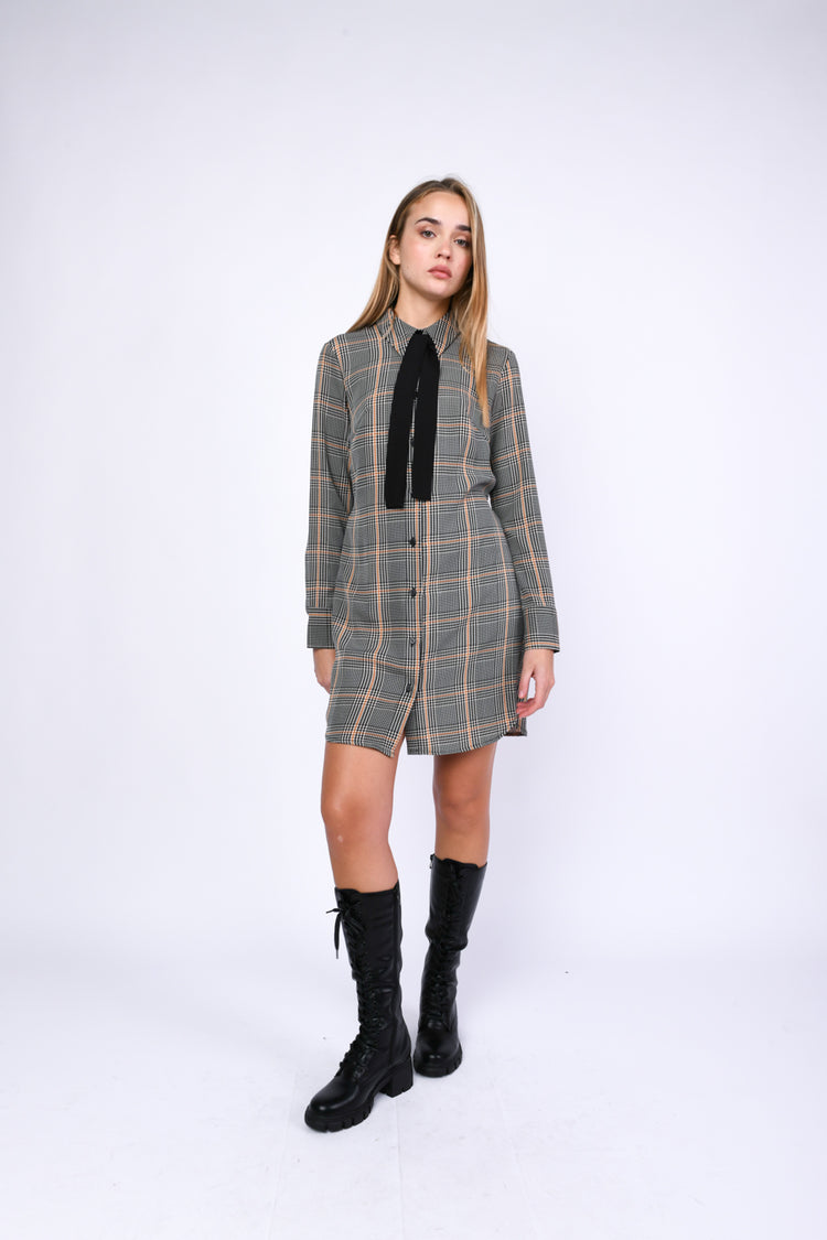 Prince of Wales shirt dress