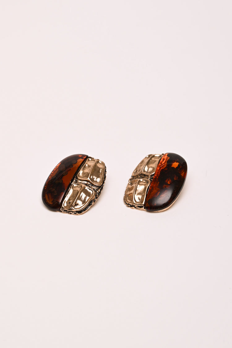 Stone earrings