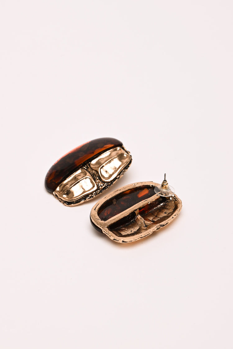 Stone earrings