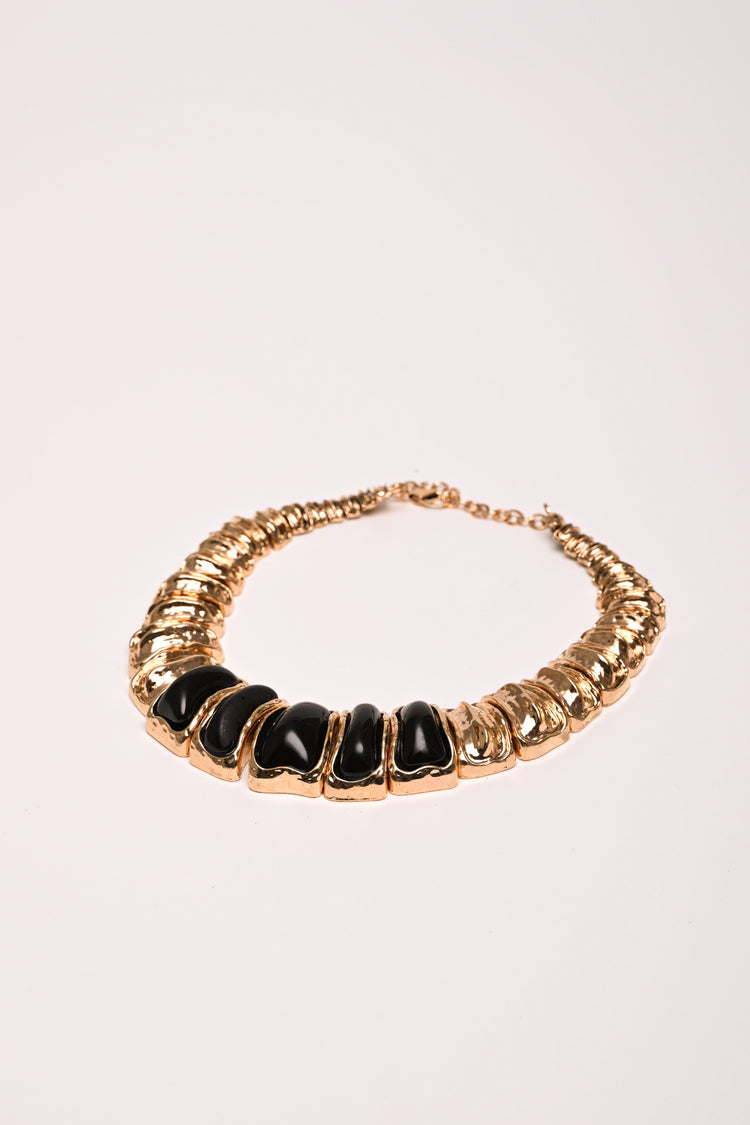 Enameled rigid necklace