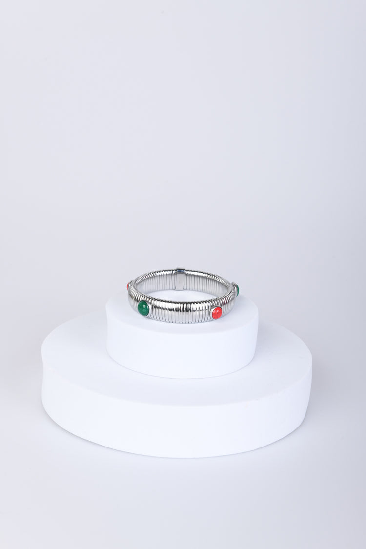 Stones rigid bracelet