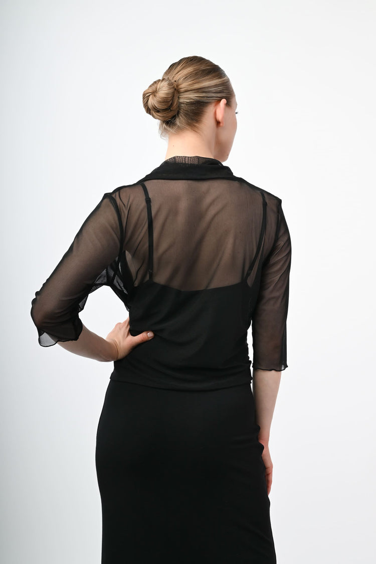 Tulle wrap top