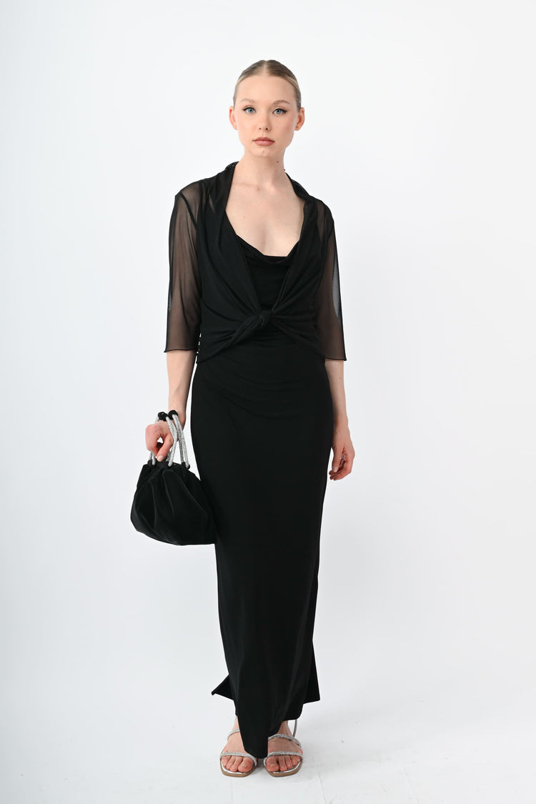 Tulle wrap top