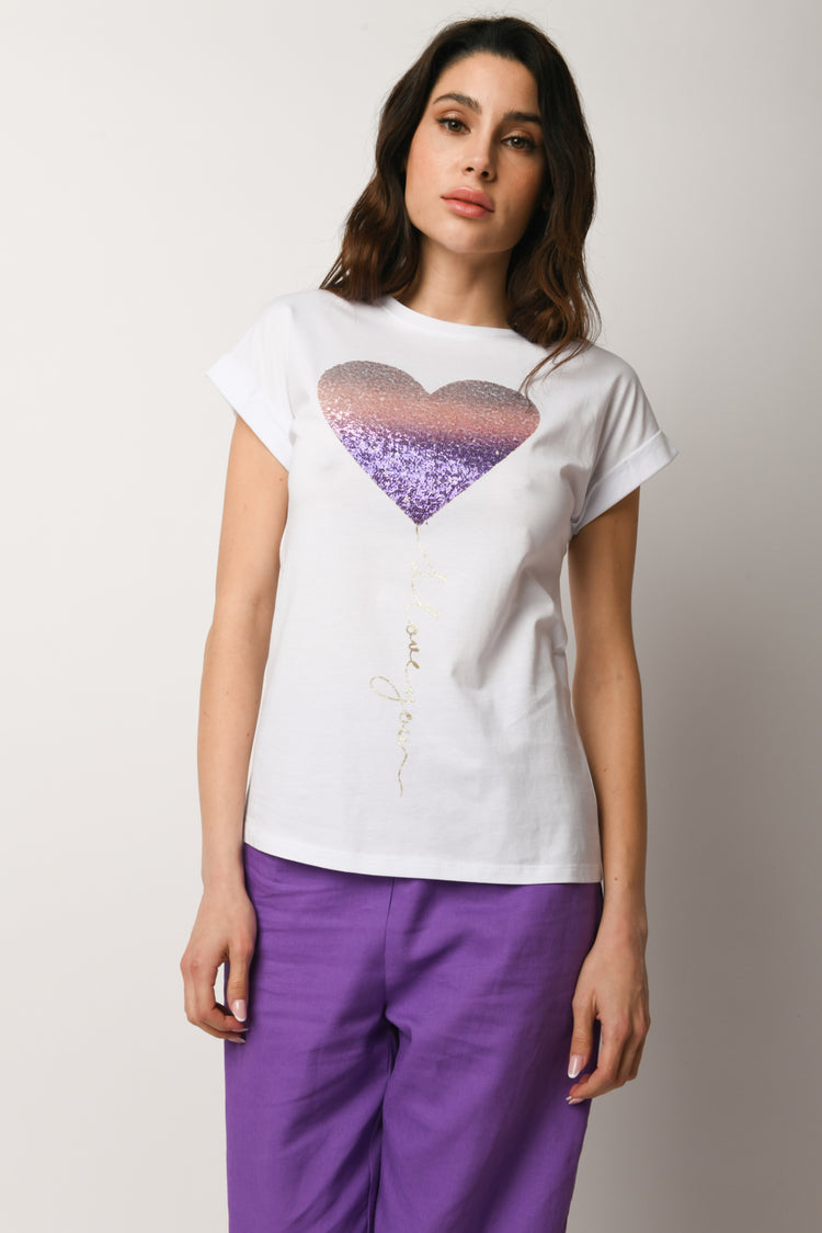 I Love You cotton t-shirt