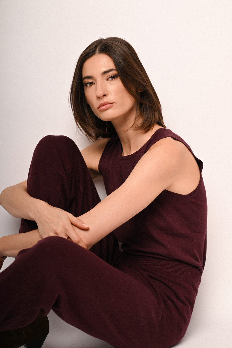 Knit tank top