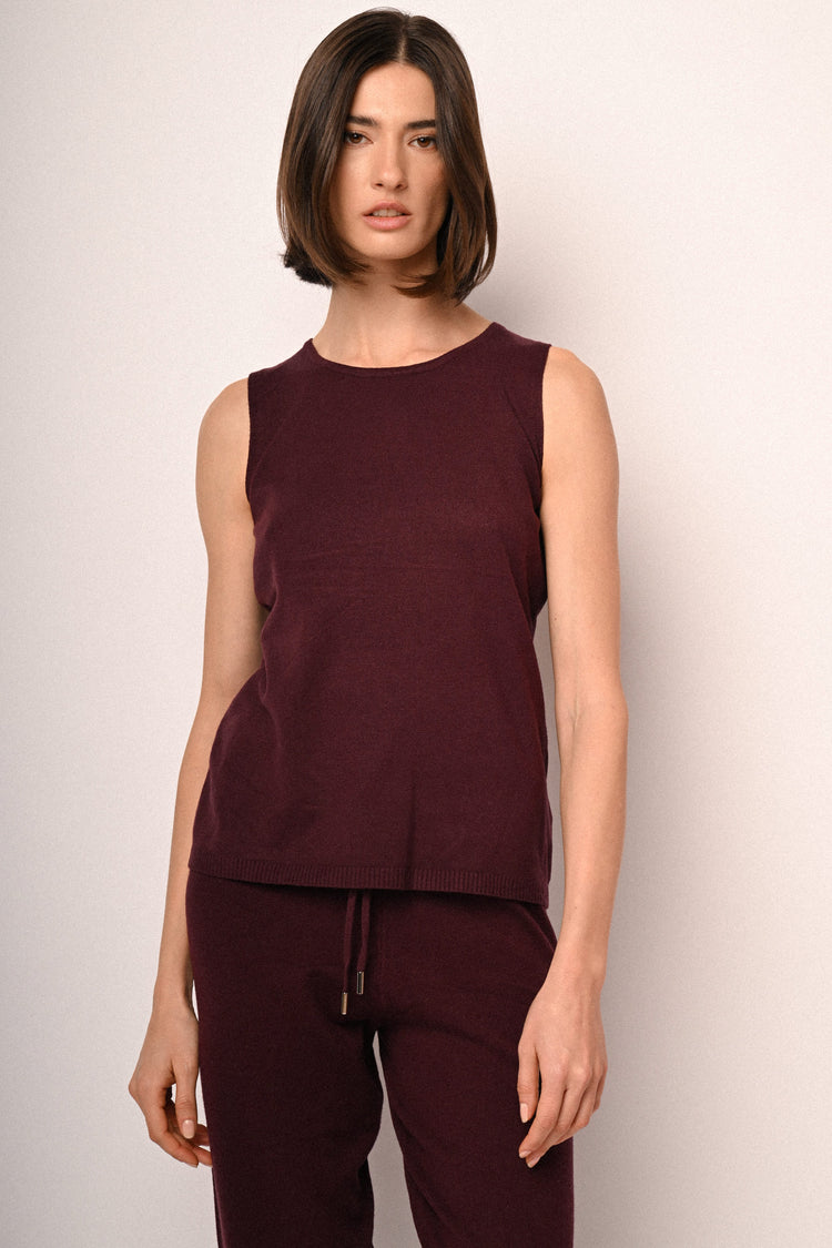Knit tank top