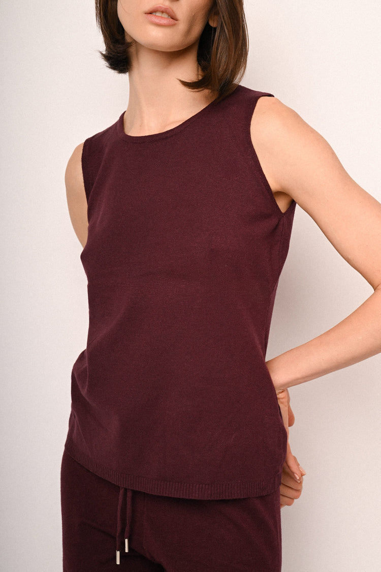 Knit tank top
