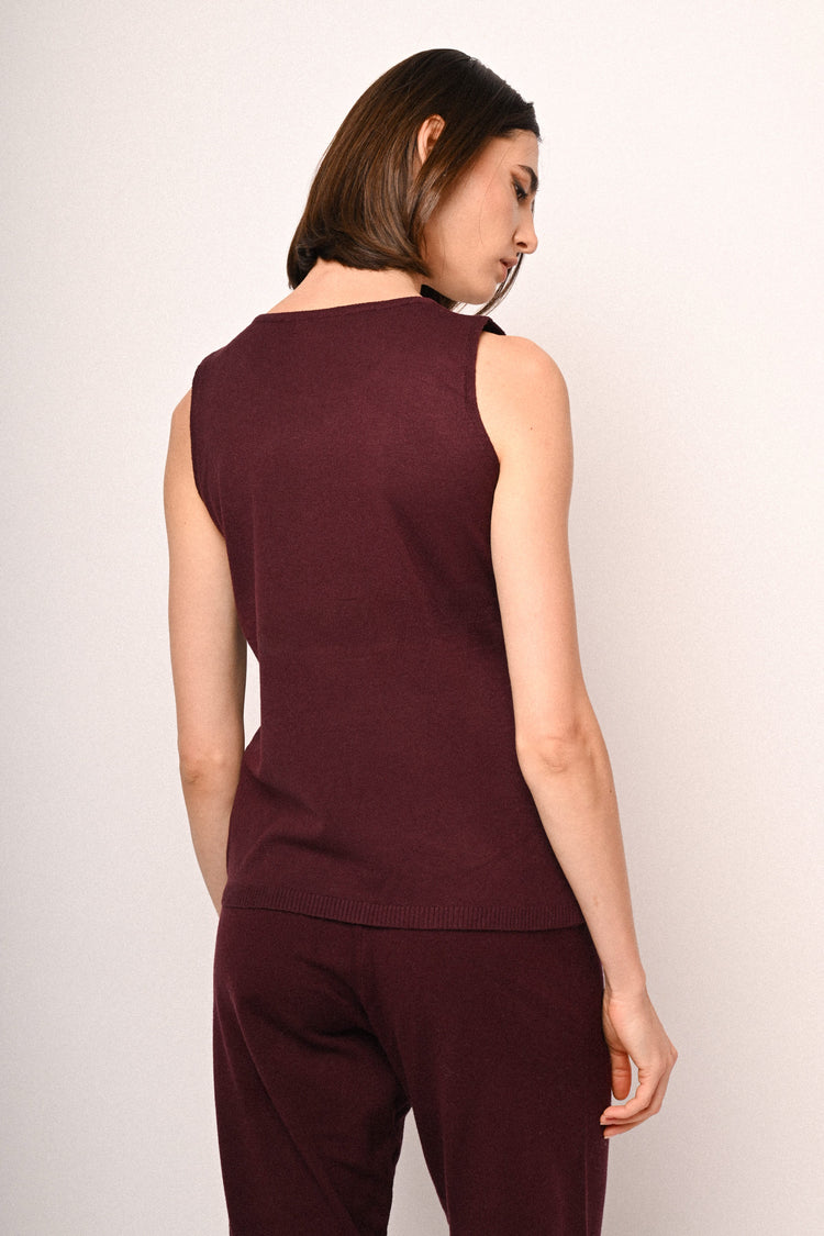 Knit tank top