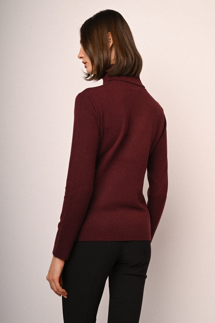 Wool-blend turtleneck