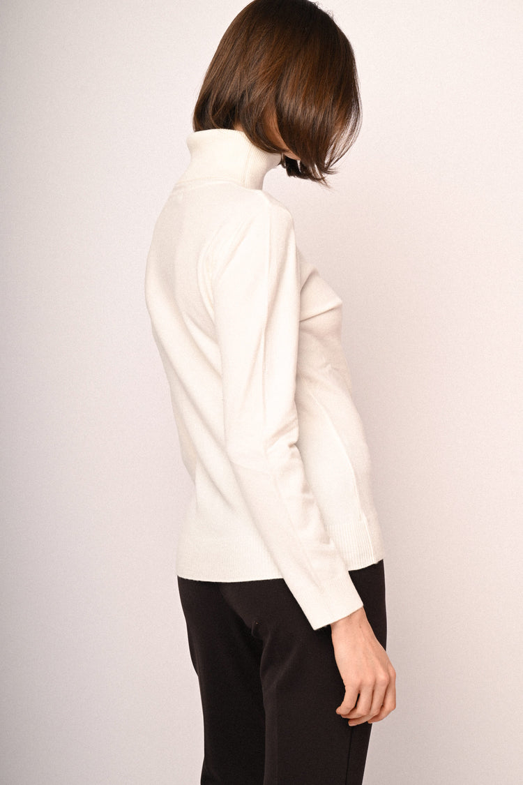 Wool-blend turtleneck