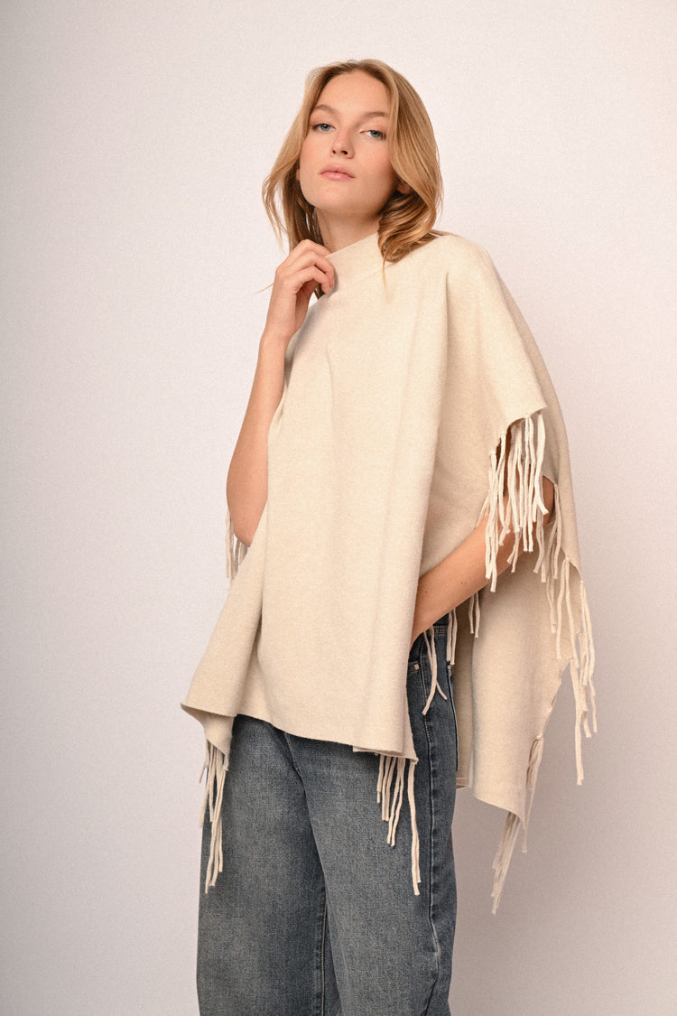Fringed poncho