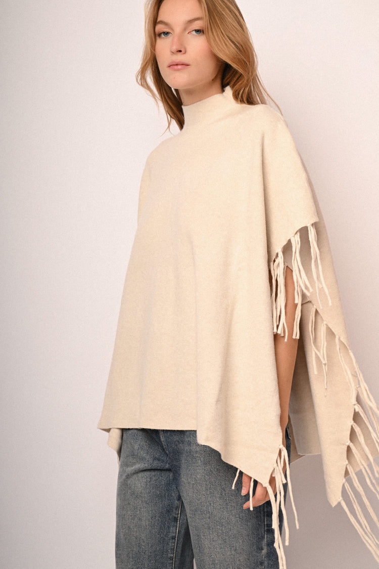 Fringed poncho