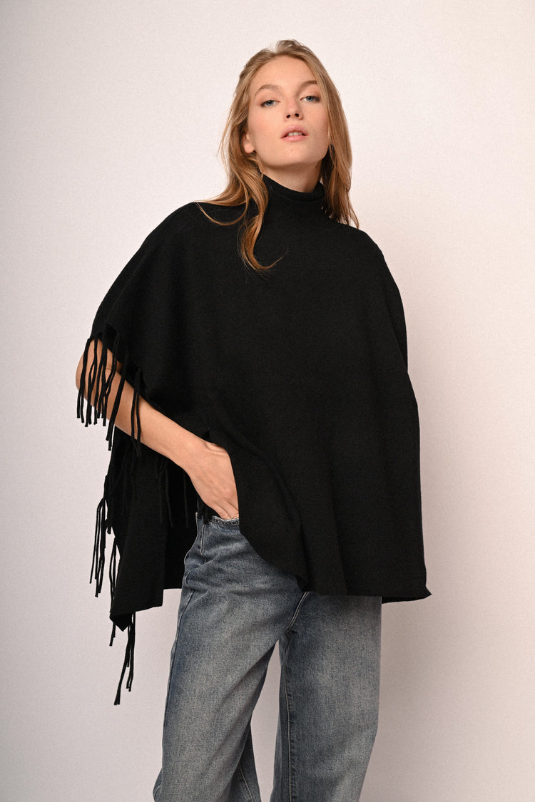 Fringed poncho
