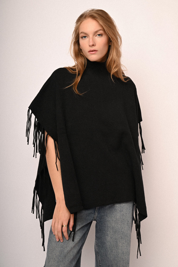 Fringed poncho